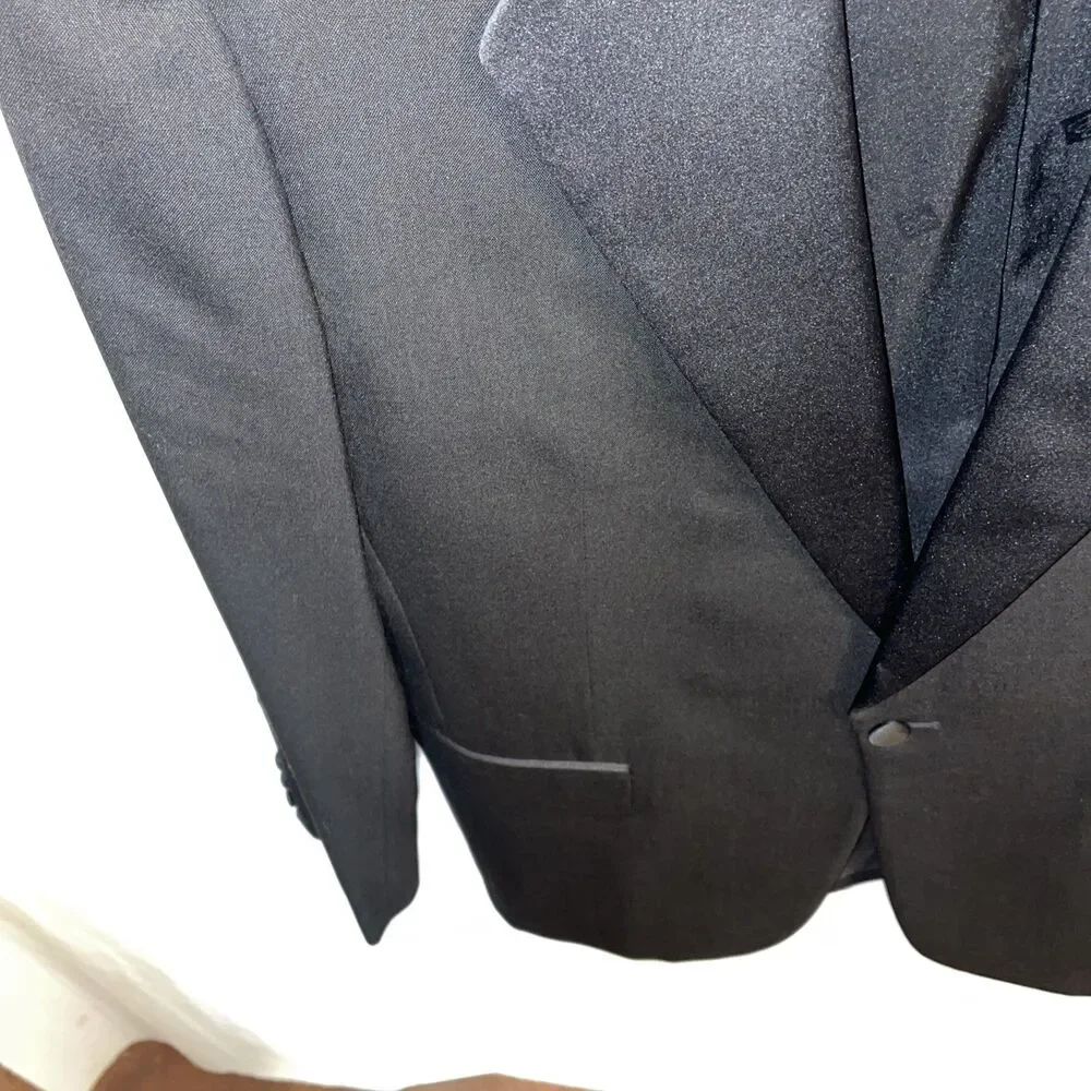 Pierre Balmain Men’s Dress Blazer Size 41R Black Wool Business Formal City